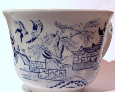 Teetasse und Untertasse - Burleigh Blue Willow - 2.Wahl