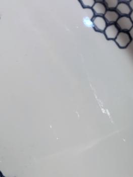 34cm Rechteckige Platte - Burleigh Ink Blue Pollen - 2. Wahl