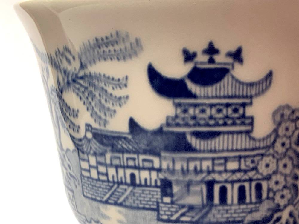 Teetasse und Untertasse - Burleigh Blue Willow - 2.Wahl