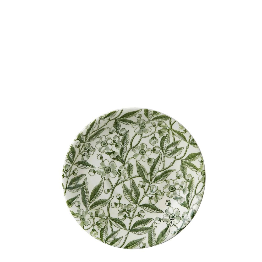 Frühstückstasse & Untertasse - Burleigh Green Prunus - 2. Wahl