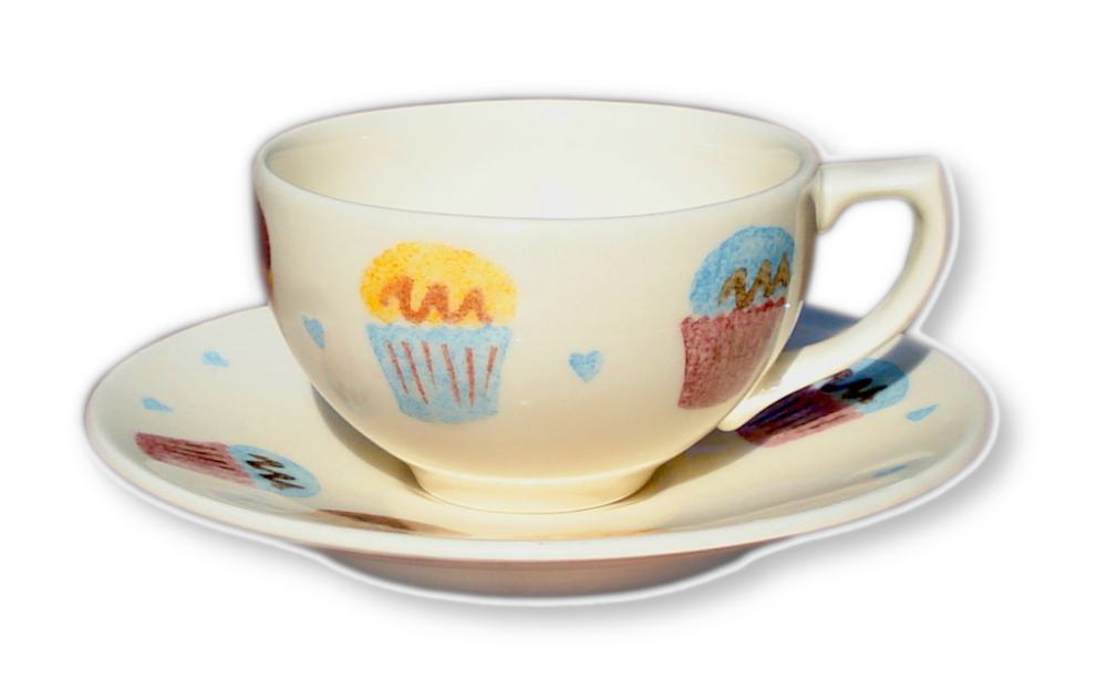 Englisches Geschirr Cup Cakes