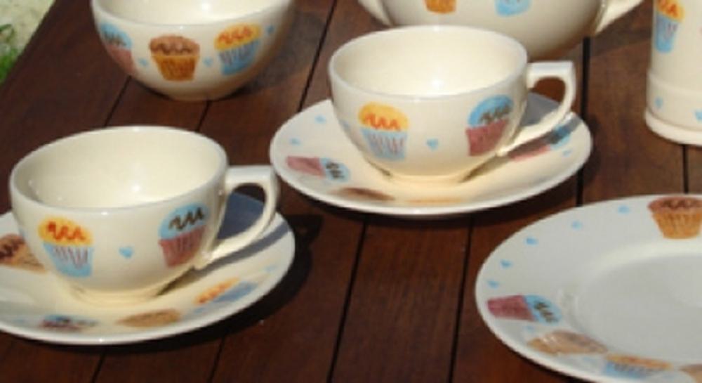 Englisches Geschirr Cup Cakes