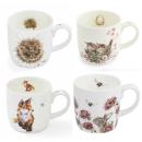 Wrendale Becher 4er-Set